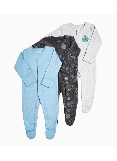 Buy Cotton Newborn Bodysuit Baby Clothes Three-piece Set in UAE