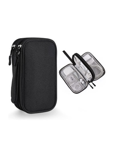 Buy Electronics Accessories Organizer Small Carrying Case Bag Portable Cable Storage Pouch Travel Gadgets for Keeping Power Cord Charger Cables Wireless Mouse in UAE