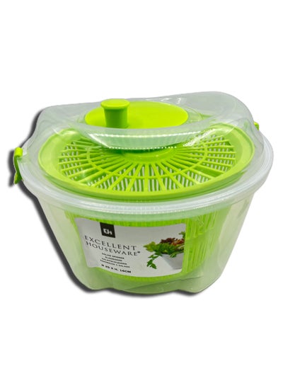 Buy Salad Spinner With Bowl, Colander & Built-in Draining System in UAE