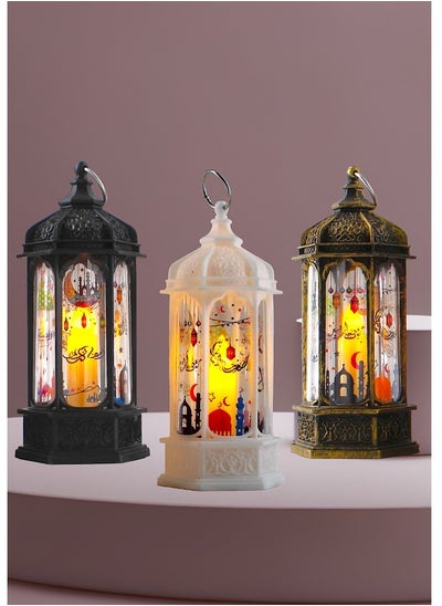 Buy Decorative LED Light Ramadan Lanterns Multicolour 3pcs Light in Saudi Arabia