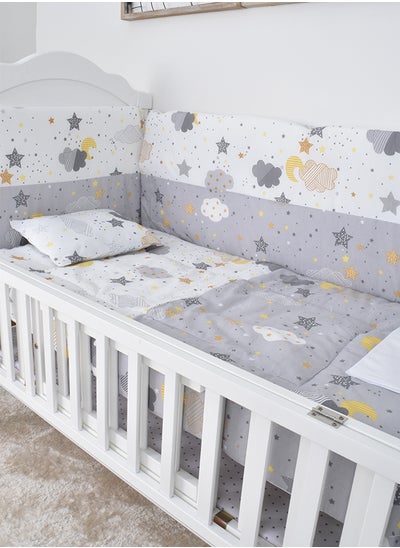 اشتري Pack Of 4 Pieces Crib Bedspread With Partitions في السعودية