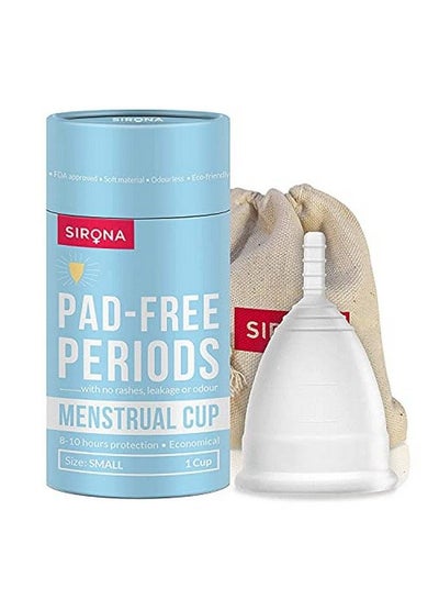Buy Reusable Menstrual Cup For Women Small Size With Pouch ; Ultra Soft Odour And Rash Free ; 100% Medical Grade Silicone ; No Leakage ; Protection For Up To 810 Hours ; Us Fda Registered in Saudi Arabia
