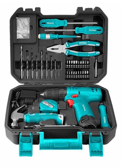 Buy TOTAL 81 Pcs Tool Set With Drill And Accessories THKTHP10812 in Saudi Arabia