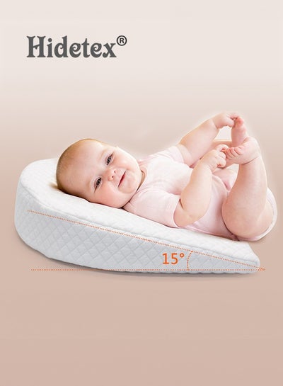 Buy Baby Bassinet Wedge Pillow for Sleeping Bed Wedge Pillow for After Surgery Triangle Elevated Pillow Wedge for Acid Reflux Gerd Snoring Back Pain Removable Machine Wash Cover Memory Foam in Saudi Arabia