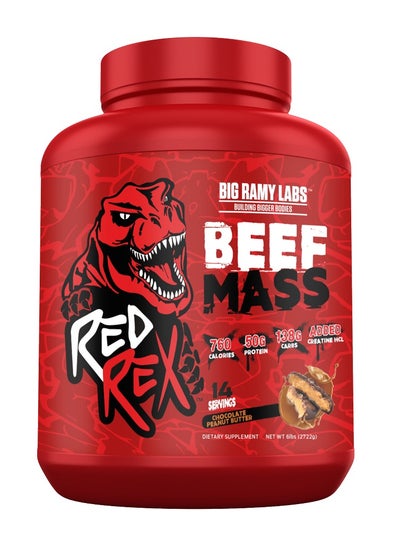 اشتري RED REX BEEF MASS - CHOCOLATE PEANUT BUTTER 2722 G في مصر