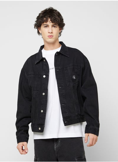 Buy Rinse Wash Relaxed Fit Denim Jacket in UAE