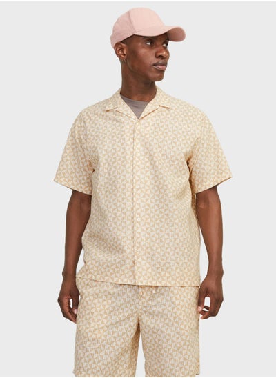 Buy Jorluke Seerucker Printed Regular Fit Shirt in UAE