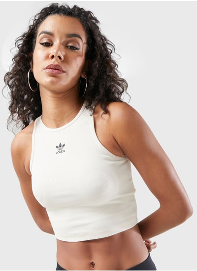 Buy Essential Ribbed Tank Top in Saudi Arabia