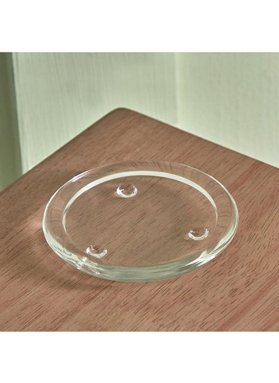 اشتري Evren Clear Glass Candle Dish 10 x 1 x 10 cm في الامارات