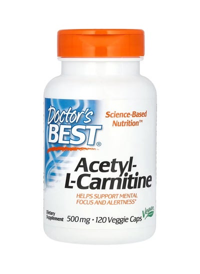 Buy Acetyl-L-Carnitine 1,000 mg 120 Veggie Caps 500 mg per Capsule in Saudi Arabia