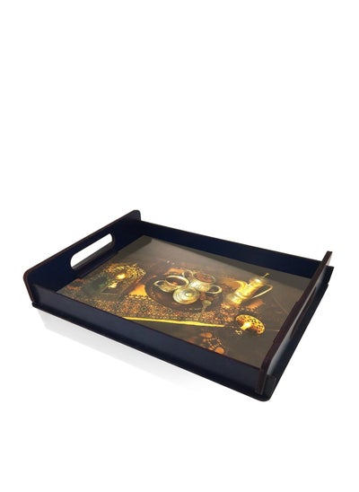 Buy Wooden Tray design Ramadan Shapes Serving Tray Laser Engraving (Jug) in Egypt