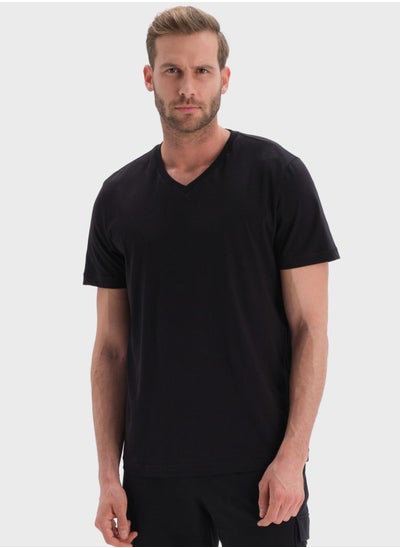 Buy Essential V-Neck T-Shirt in UAE