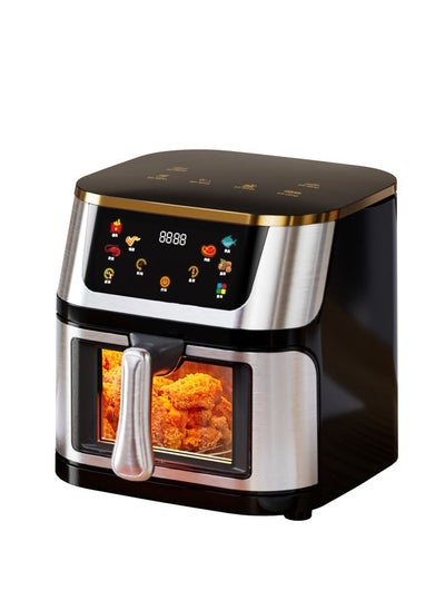 Buy Air Fryer New 10L Large Capacity Visual Air Fryer Smart Touch Color Screen in Saudi Arabia