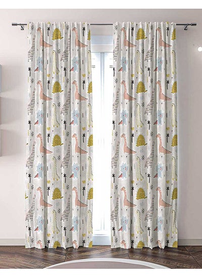 Buy Ready-Made Printed Curtain (Two Pieces Back Tape)  275x270x275 in Egypt