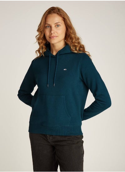 Buy Women's Regular Fit Flag Hoodie, Blue - Cotton in Saudi Arabia