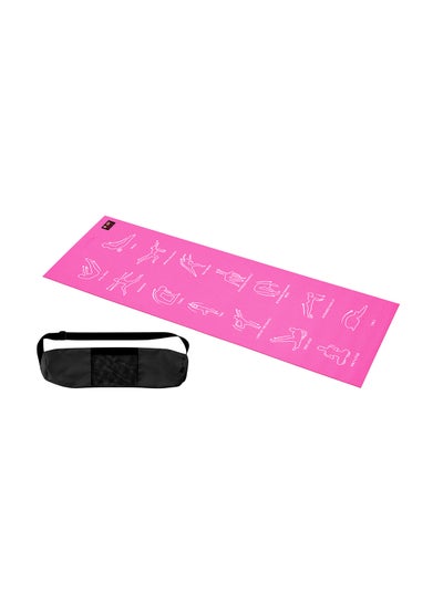 اشتري Instructional Yoga Mat Pink P3 في الامارات