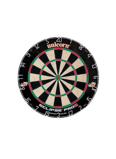 Buy Unicorn Dartboard Eclipse Pro2, Professional Bristle Dartboard with Increased Playing Area and Super Thin Bullseye in UAE