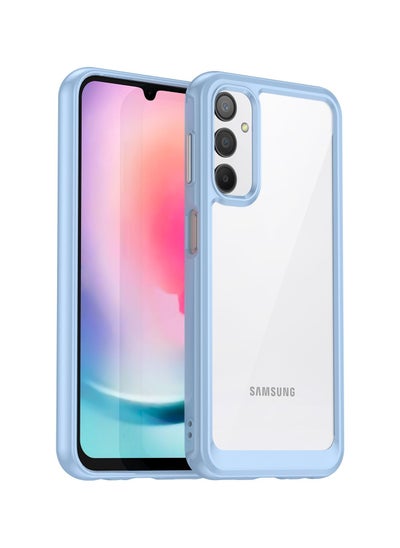 Buy Shockproof Protection Phone Case for Samsung A24 4G Blue in Saudi Arabia