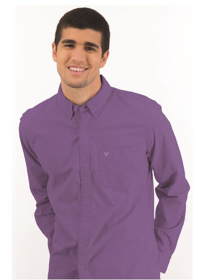 Buy Coup Basic Shirt For Men - Regular Fit - Purple in Egypt