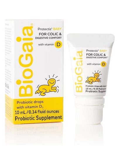 Buy Protectis Baby Drops For Colic & Digestive Comfort with Vitamin D - 10 ml in Saudi Arabia