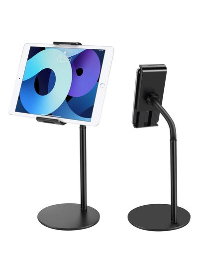 Buy Tablet Stand Phone Holder, 360 Degree Rotating Adjustable Desktop Tablet Mount Compatible with iPad /iPhone/Nintendo Switch/Samsung Galaxy Tabs/Kindle /eBook Reader and More 4.6 in UAE