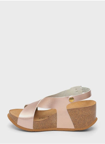 Buy Rea Multi Strap Wedge Sandals in UAE