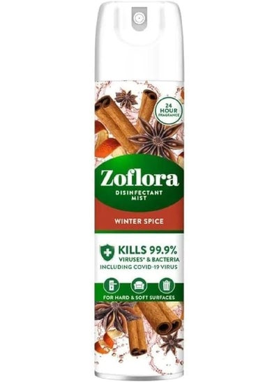 Buy Zoflora Disinfectant Mist Winter Spice 300ml Aerosol Spray, Removes odour, Effective upto 24 Hours, eliminating bacteria and viruses. in UAE