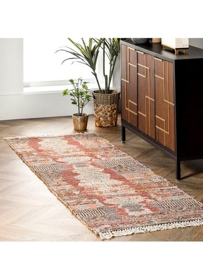 اشتري Hermina Southwestern Tasseled Runner Rug 2' 6" X 8' Multi في الامارات