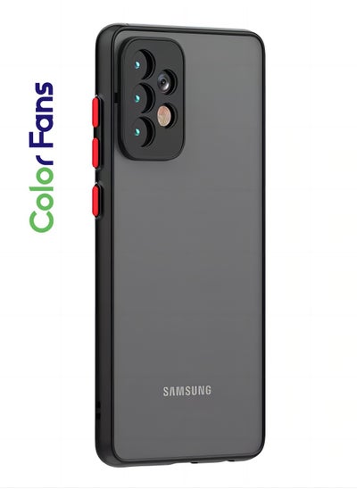 Buy Case for Samsung Galaxy A73 5G Frosted Anti Falling Cover Black in UAE