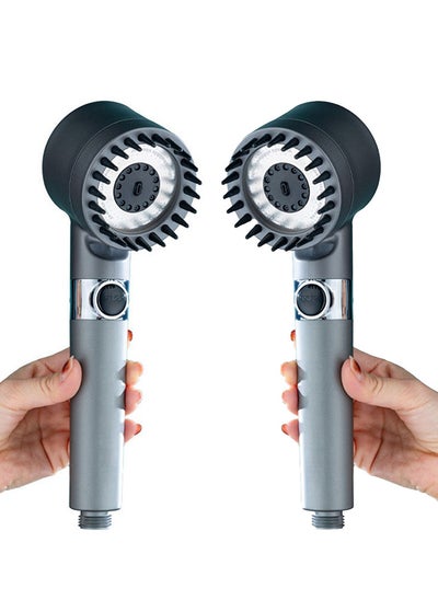 Buy 2 Packs German Style Massage Shower System with High-Pressure Performance, Multifunctional One-Button Adjustment Shower Head in UAE