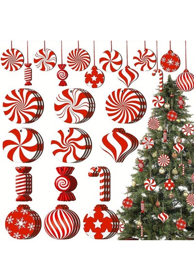 Buy 36-Piece Candy-Themed Christmas Window Clings - Festive Holiday Stickers in Saudi Arabia