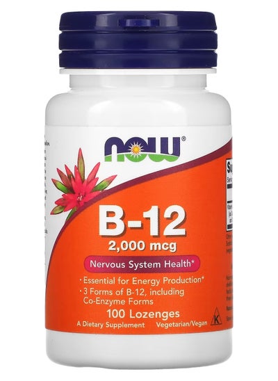 اشتري B-12 Nervous System Health Dietary Supplement 2000mcg - 100 Lozenges في السعودية