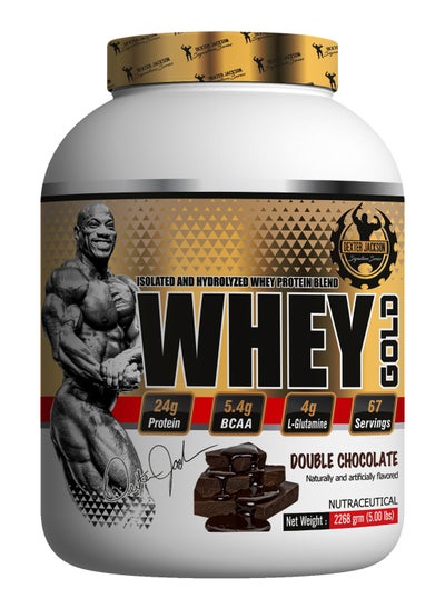 Buy Dexter Jackson Gold Series Whey Gold - Double Chocolate, 2268g (5 Lbs), 67 Servings in UAE