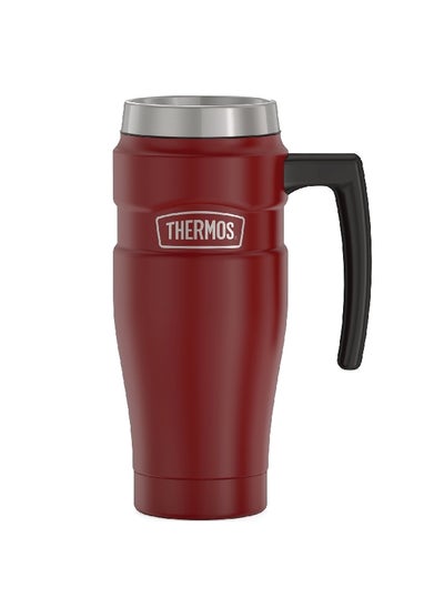 Buy Leak Proof Vacuum Insulated Stainless Steel Travel Mug Rustic Red 16 Oz Sk1000Mr4 in Saudi Arabia