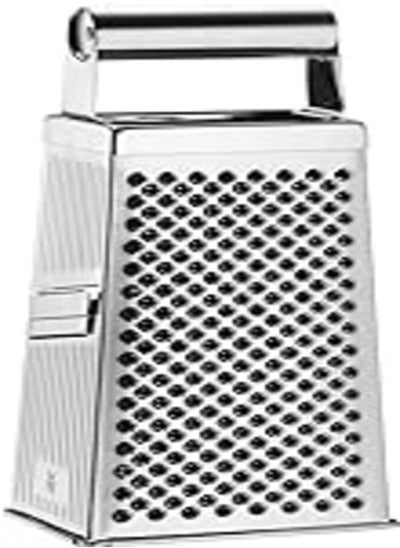 Buy Square grater, 10.5 x 8 x 24 cm, stainless steel grater, 4 grating surfaces, ideal as a potato grater, vegetable slicer, Cromargan, dishwasher-safe in Egypt