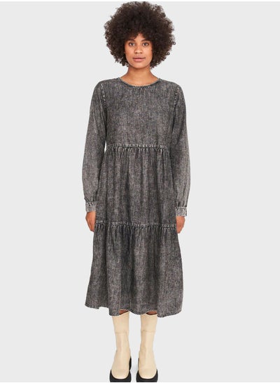 Buy Crew Neck Tiered Dress in Saudi Arabia