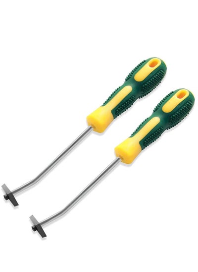 Buy Tile Grout Removal Tool, KASTWAVE Caulking Removal Tool Detachable Tungsten Steel Blades Tile Joints Seams Scraper Corners Grout Caulking Cleaner Remover Tile Removal Tool for Tile - 2 Pack in Saudi Arabia