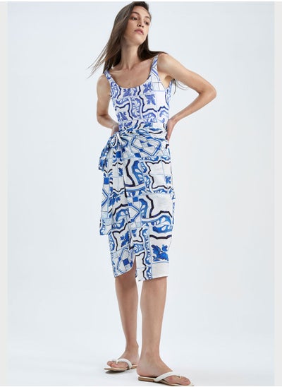 Buy Tie Detail Beachwear Dress in UAE