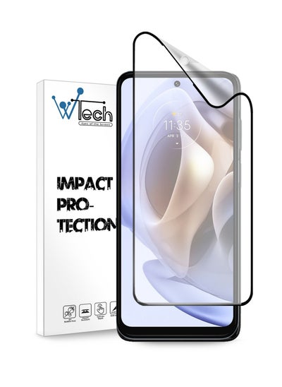 Buy 9D Matte Ceramics Full Coverage Screen Protector For Motorola Moto G31 Clear/Black in Saudi Arabia