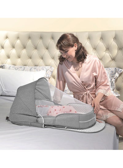 اشتري Portable Baby Bed Travel Bassinet Foldable Infant Crib Baby Cots for Newborn Toddlers في الامارات