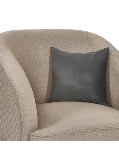 Buy Velvet Cushion Cvr 45X45/M.Gry in UAE