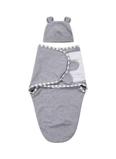 اشتري 2-Piece Newborn Baby's Swaddling and Hat Set في الامارات