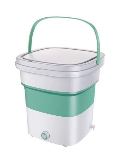 اشتري Portable Mini Folding Clothes Washing Machine 1.8 kg 135 W Green/White في الامارات
