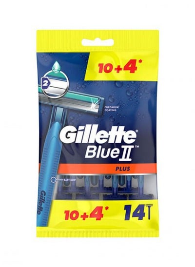 Buy Gillette Razor Blades 14 Pieces Blue 2 in Saudi Arabia