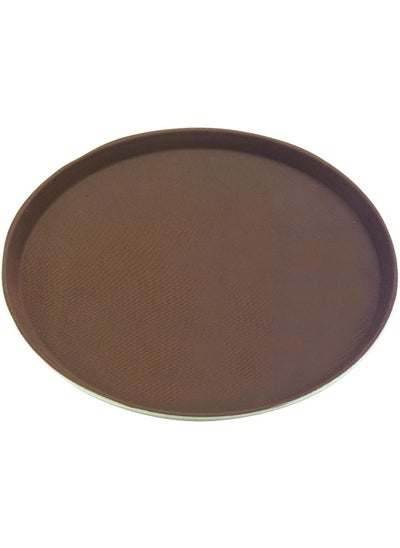 اشتري Round Non-Slip Tray With Rubber Surface And Polypropylene Bottom في الامارات