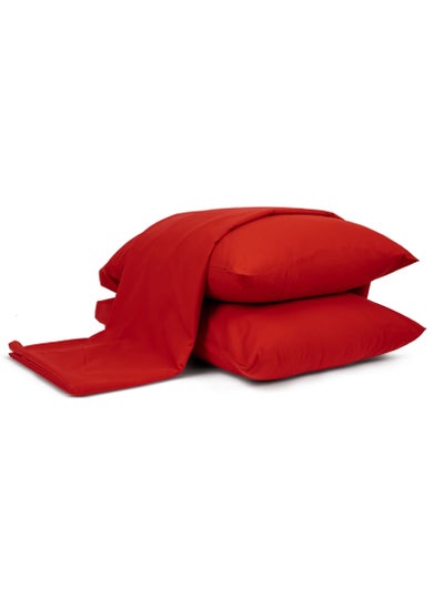 اشتري Flat Sheet Set Red 240x260 في مصر