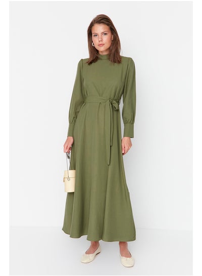 Buy Woman Modest Dress Khaki in Egypt