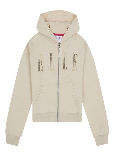 Buy Elle Oversize Zip Through Hoodie in Saudi Arabia