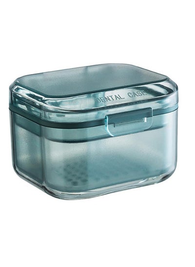 Buy Leak Proof Denture Case, Retainer Case Orthodontic Denture Cup with Strainer, with Drain Tray, for Dentures, Partial Dentures, Traditional Braces, Etc in Saudi Arabia