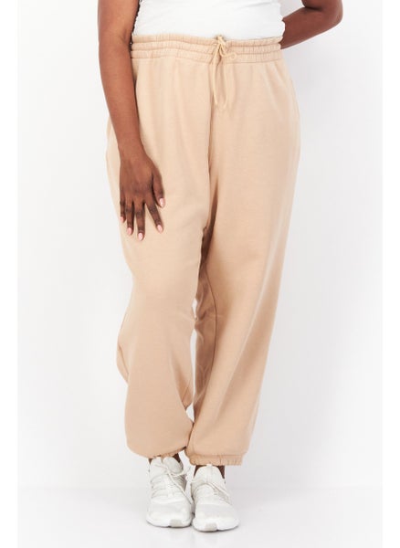 اشتري Women Plus Size Training Sweatpants, Beige في الامارات